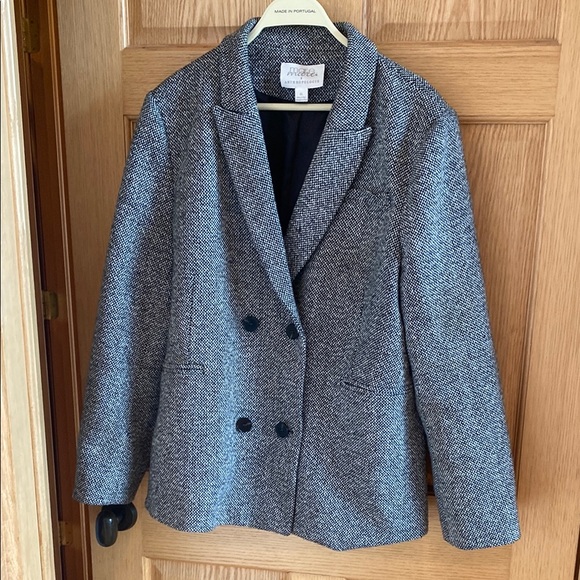 Anthropologie Jackets & Blazers - Anthropologie Tweed Wool-Blend Notched Lapel